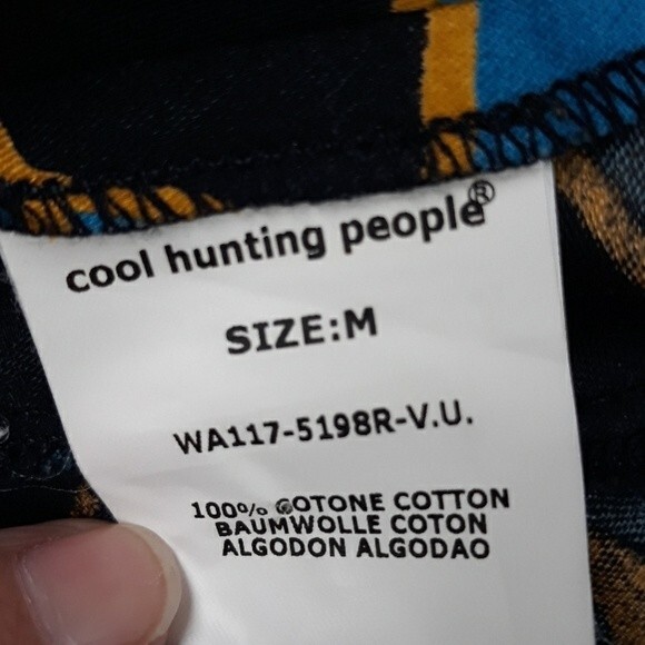 COOL HUNTING PEOPLE BOHO SCOOP NECK RUFFLE BLACK/BLUE HALTER NWOT - Picture 7 of 8